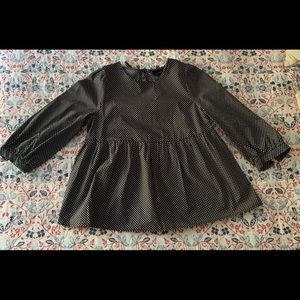 3/4 Length Sleeve Polka Dot Blouse